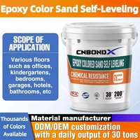 Peinture époxy pour sols en béton et carrelage, effet marbre, auto-nivelante, imperméable, sable coloré, personnalisable, directement de l'usine