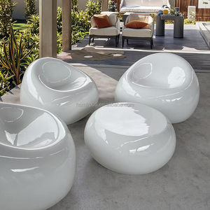 Juego de Mesa y <span class=keywords><strong>Sillas</strong></span> de Jardín HCM 105, Estilo Gumball, Resistente, para Exteriores, Hotel, Patio, Silla de Descanso Moderna para Villa, Apartamento, Oficina - Product Image 1