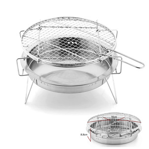 Parrilla Portátil Plegable de Acero Inoxidable <span class=keywords><strong>para</strong></span> Barbacoa, Carbón, Pesca, Picnic, Mini Estufa de Barbacoa Plegable <span class=keywords><strong>para</strong></span> Exteriores - Product Image 5