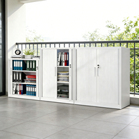 Armoire à volets roulants en acier anti-humidité et anti-rouille pour usage scolaire et professionnel, armoire à portes métalliques de qualité professionnelle