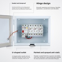 Boîtier de distribution complet pour éclairage extérieur en métal à fréquence variable avec protection IP40 et verrouillage hybride