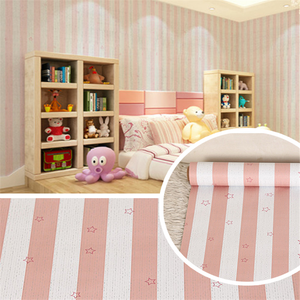 Carta da parati all'ingrosso del bastone e della buccia di <span class=keywords><strong>rosa</strong></span> stelle carta da parati per la decorazione della camera da letto del bambino - Product Image 2