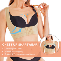 Hauts post-chirurgie pour femmes Correcteur de posture Bande stabilisatrice du sein 2 en 1 Poitrine vers le haut Shapewear Body Shaper