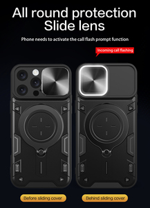 Custodia per <span class=keywords><strong>iPhone</strong></span> 16 <span class=keywords><strong>Pro</strong></span> Max, 15 <span class=keywords><strong>Pro</strong></span> Max, Grado Militare, Protezione Fotocamera Scorrevole, Anello Privacy, Supporto, Custodia Rinforzata per <span class=keywords><strong>iPhone</strong></span> 14 13 <span class=keywords><strong>12</strong></span> <span class=keywords><strong>Pro</strong></span> 11 XS XR - Product Image 6