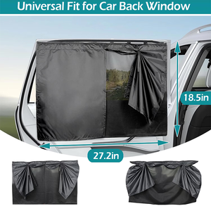 2 Pack Car <b>Window</b> <b>Shades</b> Magnetic Double Layer Car Side <b>Window</b> Privacy Safe <b>Shades</b> Back <b>Window</b> Curtains for Baby - Product Image 2