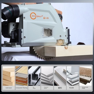 Sega Circolare a Binario Senza Spazzole di Grado Industriale 2000W, Utensile Portatile per <span class=keywords><strong>Taglio</strong></span> del <span class=keywords><strong>Legno</strong></span> con Guida per <span class=keywords><strong>Falegnameria</strong></span> - Product Image 3