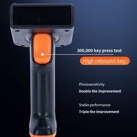 Escáner de Código de Barras con Clip Trasero para Teléfono Móvil ENKSCAN, Pistola Escáner Inalámbrica USB Portátil UHF RFID, Lector de Códigos 1D/2D Compatible con Android IOS en Existencia