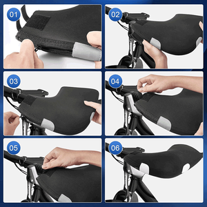 Mitaines de guidon de vélo personnalisées pour l'hiver, protège-guidons de vélo, coupe-vent, imperméables, en néoprène, pour le cyclisme - Product Image 5