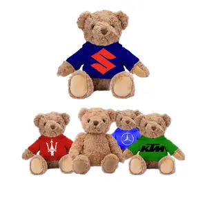 Benutzer definierte Logo Kind Plüsch tier Teddybär Mit T-Shirt Großhandel Geschenke 8 Zoll Teddybär Gefüllte Puppen