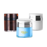 Nouvelle conception de pots à crème sans air de 15 ml, 30 ml, 50 ml, pots à pompe sans air en plastique de haute qualité
