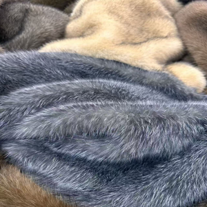 Tissu en fausse fourrure <span class=keywords><strong>de</strong></span> vison <span class=keywords><strong>de</strong></span> qualité supérieure, peluche à poils courts super doux, 100% polyester, multicolore pour manteaux d'hiver, couvertures et décoration intérieure - Product Image 3
