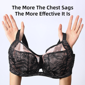 Soutien-gorge Grande Taille à Couvrance Totale <span class=keywords><strong>pour</strong></span> Femmes à Forte Poitrine, Lingerie Amincissante en Dentelle Ultra Fine, Sous-vêtements Sexy à Couvrance Complète - Product Image 5
