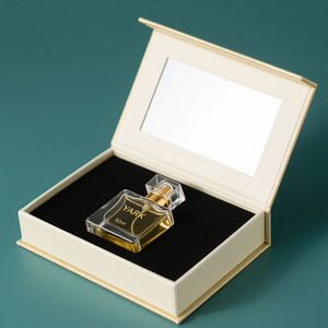 Botella de Perfume Vacía de Vidrio Cuadrada de 30 ml y 50 ml con Impresión de Logotipo Personalizado de Lujo, Caja de Regalo Única de Cartón - Product Image 2