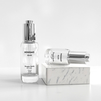 Botella de Vidrio para Suero Esencial de 15ml 30ml con Gotero y Bomba de Presión, Personalizable con Logotipo, para Cuidado de la Piel y Aceites Esenciales