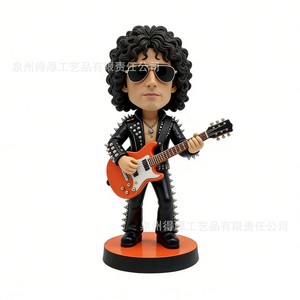 Figura Coleccionable de Resina de Bobblehead de Cantante de Rock, Guitarrista, Adorno Creativo para Coche o Escritorio, Regalo de Cumpleaños, Decoración - Product Image 1