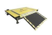 Nouvelle rampe électrique coulissante en aluminium Tengyun PR3B manuelle-automatique pour l'aménagement/la mise à niveau des autobus urbains (pour personnes à mobilité réduite)