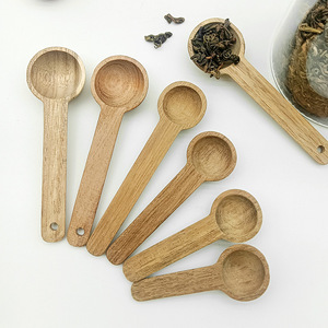Wholesale solid wood <b>spoons</b>, children's milk powder <b>spoons</b>, mini wooden <b>spoons</b>, customizable 5G measuring <b>spoons</b>, <b>coffee</b> - Product Image 2