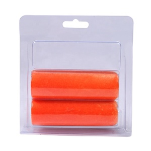 Rouleau de peinture en mousse floquée orange de haute qualité, qualité industrielle et bricolage, pour la peinture et la décoration - Product Image 6