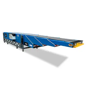 Telescopic Belt Conveyor flexible Boom Conveyor with Ramp for truck loading and unloading