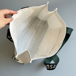 Custom Wholesale Fashion Thick <b>Canvas</b> Tote <b>Bag</b> <b>Large</b> Capacity Fashionable Shoulder <b>Bag</b> Customize Logo Casual Hand <b>Bag</b> - Product Image 5