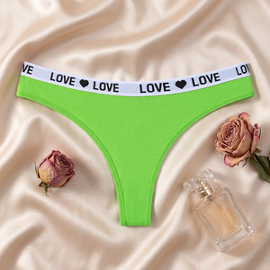 Wholesale Women's Cotton Thong Underwear Solid Low-Rise Sexy G <b>String</b> Panties Soft Stretch Breathable Sports <b>T</b>-back Thong - Product Image 2
