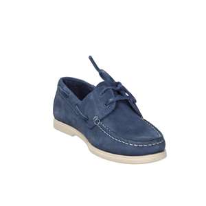 Chaussures bateau pour homme Lumberjack, bleu marine, daim, à lacets, taille 39, talon bas, décontractées - Product Image 4