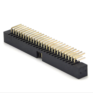 Conector de cabezal de caja de ángulo recto de paso de 2,0mm H5.6mm 2*25P tipo DIN con contacto de latón y carcasa de nailon para aplicación de PCB - Product Image 1