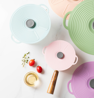 Couvre-aliments en silicone réutilisables à ventouse pour micro-ondes, de qualité alimentaire, s'adaptant aux tasses, bols, assiettes, casseroles