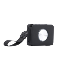 Altavoz Bluetooth Rectangular Mini de 5W con Luces LED RGB, Altavoz Inalámbrico Portátil para Exteriores, Resistente al Agua, Subwoofer