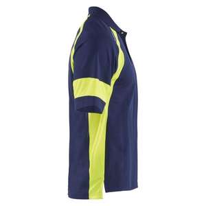 BLAKLADER - 352810508933L Polo con Hi-vis Azul marino/Amarillo Hi-vis-EAN 7330509908167 ROPA DE TRABAJO DE LA HI-VIS - Product Image 4