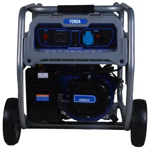 대기 힘을 위한 YONDA 6500C 6kW 8kW 10kW 220V 240V 400V AC 가솔린 발전기 세트 시리즈