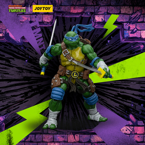 Figura de Acción Coleccionable JOYTOY Oficial y Original de TMNT-Leonardo, Escala 1/18, Articulada, con Accesorios - Product Image 6