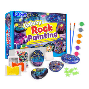ร้อนขาย2022 Rock ภาพวาด DIy เด็กชุดเทศิลปะและงานฝีมือวาดการศึกษาแบนหินศิลปะของเหลวภาพวาดของเล่นชุด - Product Image 5