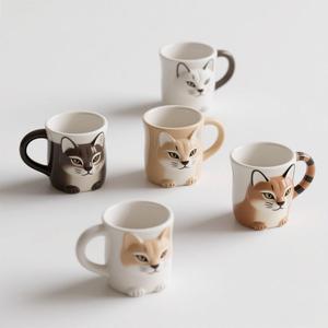 Ensemble de vaisselle en porcelaine 3D en forme de mule de dessin animé, carafes à <span class=keywords><strong>lait</strong></span> <span class=keywords><strong>d</strong></span>écoratives en céramique, 5 pièces, 3,5x3 pouces, cadeau de vaisselle fantaisie - Product Image 6