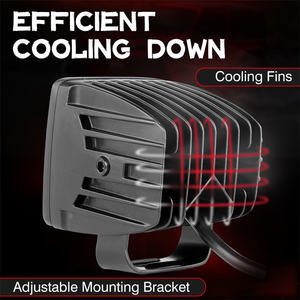 ไฟคอมโบลำแสงสีขาว6000K สว่างเป็นพิเศษไฟ LED สี่เหลี่ยม3นิ้วสำหรับรถยนต์ออฟโรด4x4อุปกรณ์เสริมรถยนต์ - Product Image 4