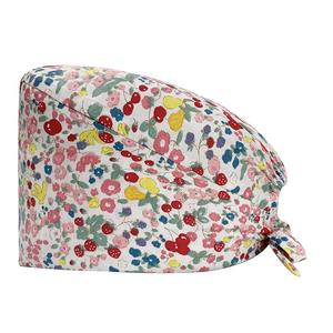 หมวกสครับผูกด้านหลัง ระบายอากาศได้ดี ติดกระดุม ลายพิมพ์ ผ้าโพลีเอสเตอร์ผสมคอตตอน ทนต่อการยับ ใช้ได้ทั้งชายและหญิง สำหรับผู้ใหญ่ ใส่ได้ทุกวัน - Product Image 6