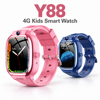 Nouvelle Montre Connectée 4G Y88 2026 pour Enfants avec Appel Vidéo HD, WiFi, Positionnement LBS, SOS, Clôture de Sécurité, IP67 et Chat Vocal