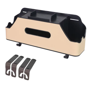 Vente chaude Personnalisé Multifonctionnel Organisateur De Voiture Siège Arrière Stockage Boîte De Mouchoirs Boîte De Papier pour Véhicule - Product Image 2