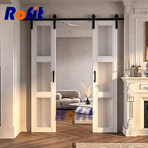 Puerta Interior de Madera Maciza de Estilo Moderno y Tradicional con Estantes Secretos, Compartimento para Libros, Marcos para Dormitorios, Otros Productos de Puertas - Product Image 5