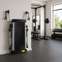 Kilyfit Smart Smith Machine Power Cage pour usage domestique, en acier, système d'entraînement multifonctionnel pour pectoraux, dos et squats, résistance auto-ajustable
