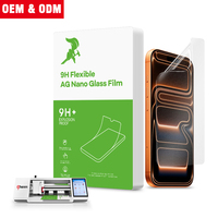 Accessoires pour téléphones portables, vente en gros, logo personnalisé, protection d'écran de téléphone personnalisée, film souple en verre nano 9H/7H