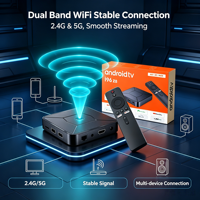 Boîtier TV Android I96 Z8 ATV H313, double bande 2.4G 5G WiFi, lecteur multimédia 4K Smart TV Box