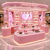 Présentoir pliable à LED de qualité supérieure, vitrine de maquillage personnalisée avec armoire cosmétique pliable pour parfums