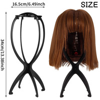 Support de perruque en plastique et présentoir pour postiche étagère pour perruque et accessoires d'extension de cheveux