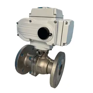 ON OFF Loại 24VDC Mặt Bích Cơ Giới SUS304 Hai Cách Điện Ball Valve