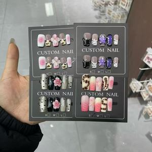 <span class=keywords><strong>Ongles</strong></span> artificiels de luxe réutilisables en acrylique pur, lisses et de haute qualité, faits à la main, <span class=keywords><strong>pour</strong></span> femmes, qualité salon - Product Image 4
