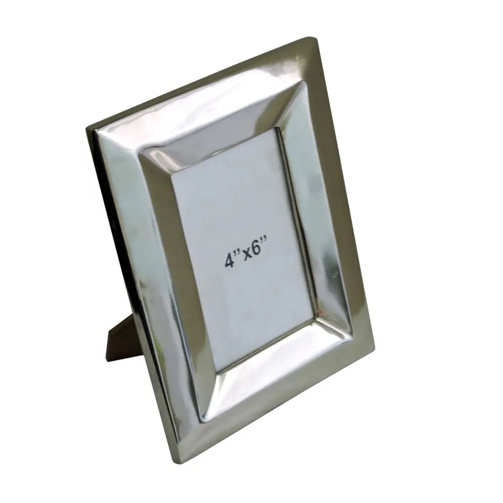 Metal Photo Picture Frame in rectangular shape silver color table top photo frame,photo holder