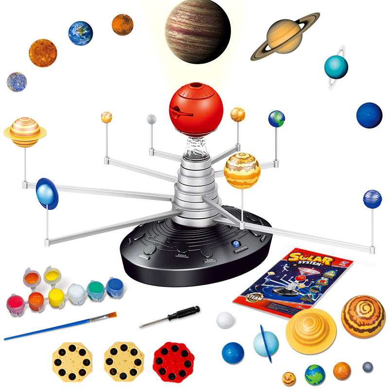 STEM toy school science solar system, образовательный набор «сделай сам», развивающий инструмент, игрушка
