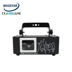 Proiettore animato con una testa Wuzstar con raggio Laser a Stock locale con tariffe gratuite per DMX apparecchiature per luci da palco con telecomando - Product Image 1