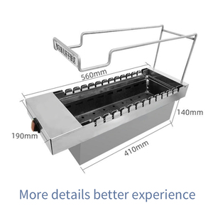 Machine à griller électrique rotative de haute qualité pour restaurant, barbecue automatique rotatif en acier inoxydable au charbon de bois - Product Image 3